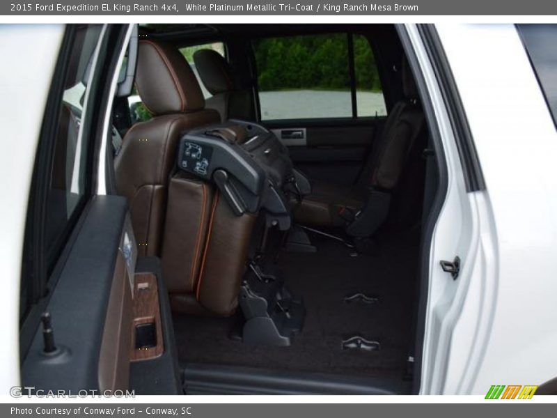 White Platinum Metallic Tri-Coat / King Ranch Mesa Brown 2015 Ford Expedition EL King Ranch 4x4