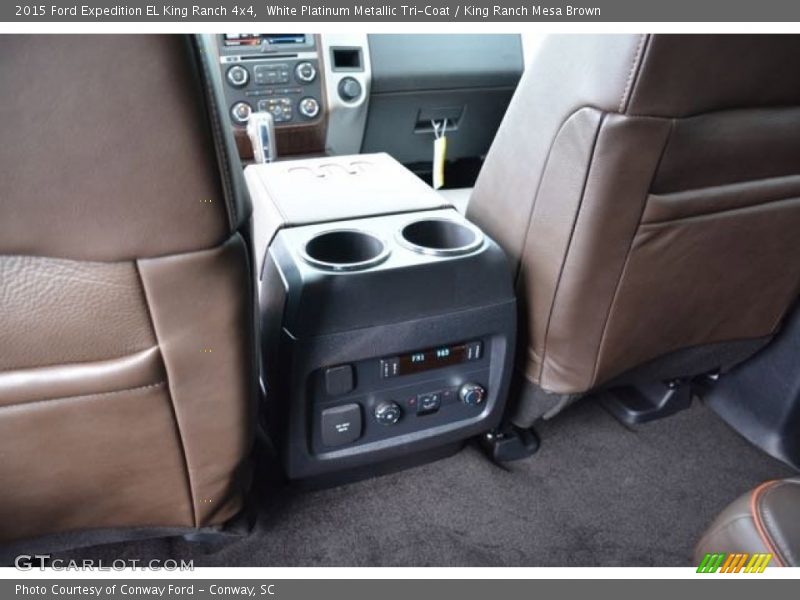 White Platinum Metallic Tri-Coat / King Ranch Mesa Brown 2015 Ford Expedition EL King Ranch 4x4