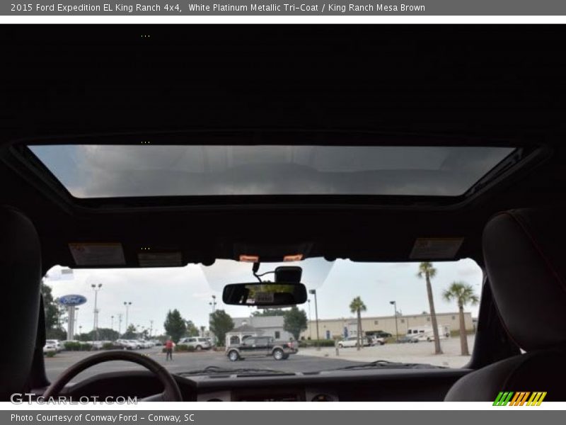 White Platinum Metallic Tri-Coat / King Ranch Mesa Brown 2015 Ford Expedition EL King Ranch 4x4