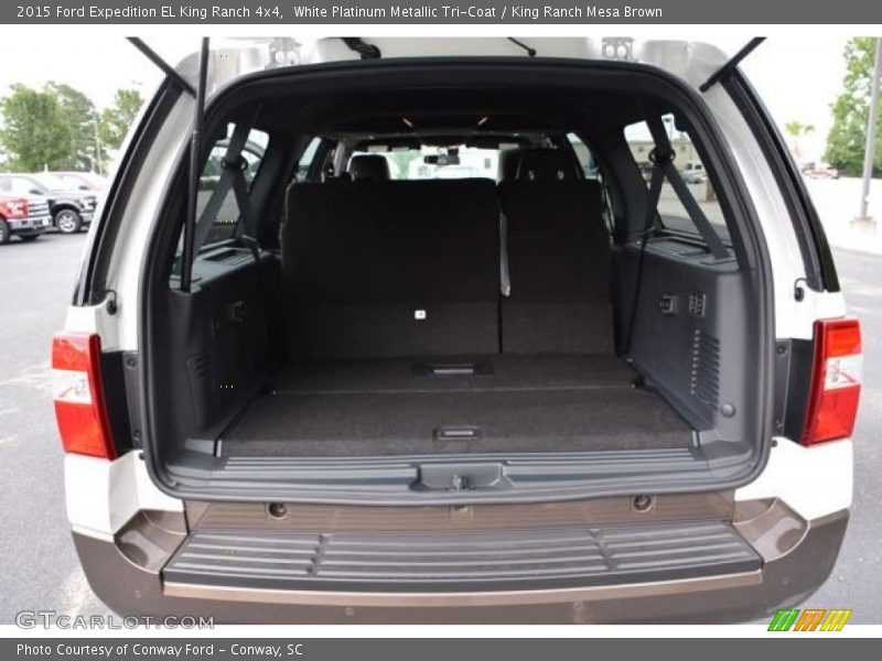 White Platinum Metallic Tri-Coat / King Ranch Mesa Brown 2015 Ford Expedition EL King Ranch 4x4