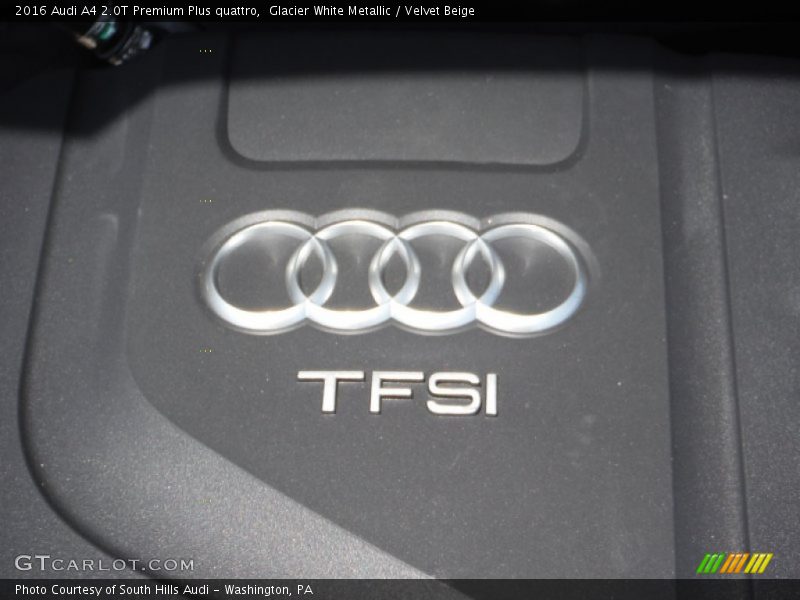 Glacier White Metallic / Velvet Beige 2016 Audi A4 2.0T Premium Plus quattro