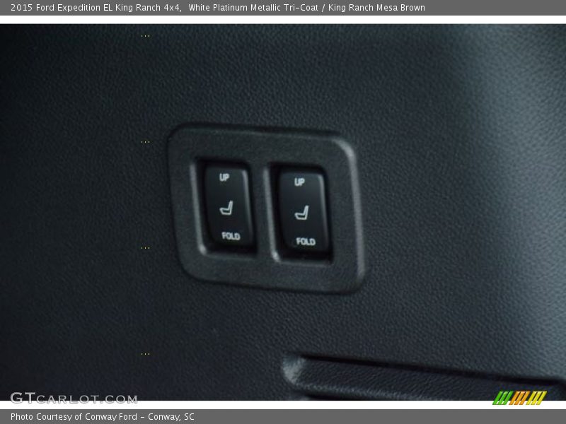 White Platinum Metallic Tri-Coat / King Ranch Mesa Brown 2015 Ford Expedition EL King Ranch 4x4
