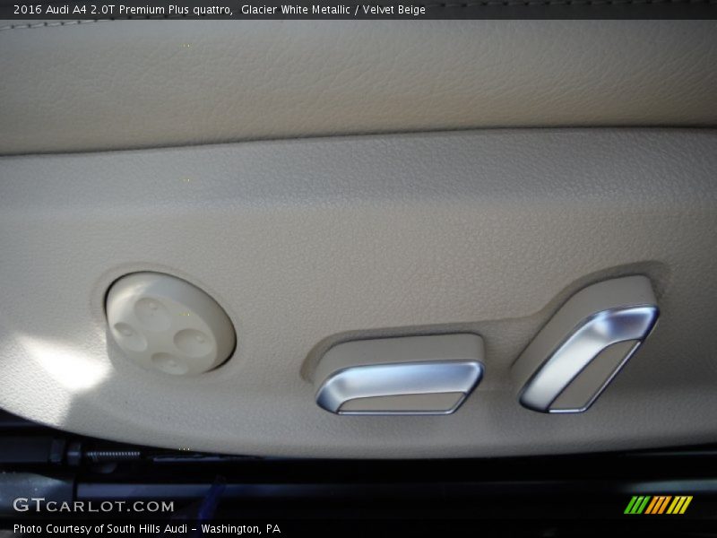 Glacier White Metallic / Velvet Beige 2016 Audi A4 2.0T Premium Plus quattro