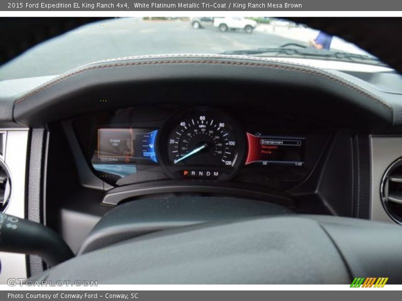 White Platinum Metallic Tri-Coat / King Ranch Mesa Brown 2015 Ford Expedition EL King Ranch 4x4