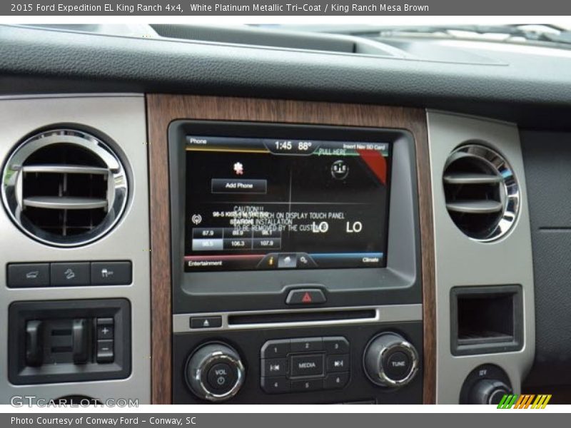 Controls of 2015 Expedition EL King Ranch 4x4