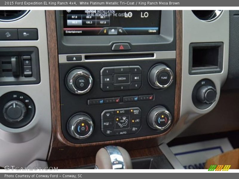 Controls of 2015 Expedition EL King Ranch 4x4