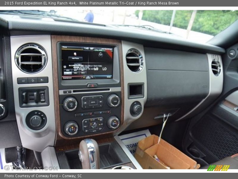 White Platinum Metallic Tri-Coat / King Ranch Mesa Brown 2015 Ford Expedition EL King Ranch 4x4