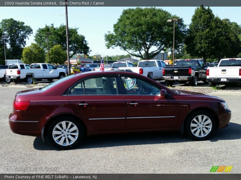 Dark Cherry Red / Camel 2009 Hyundai Sonata Limited