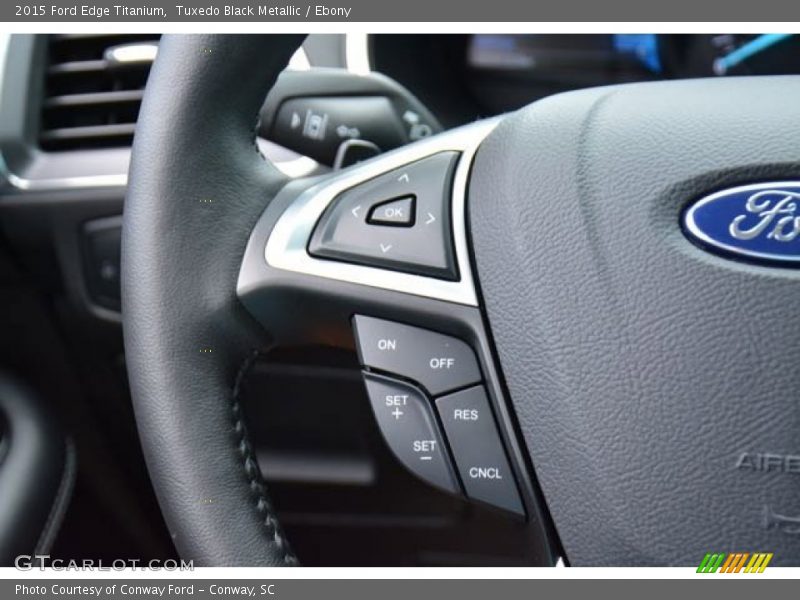 Tuxedo Black Metallic / Ebony 2015 Ford Edge Titanium