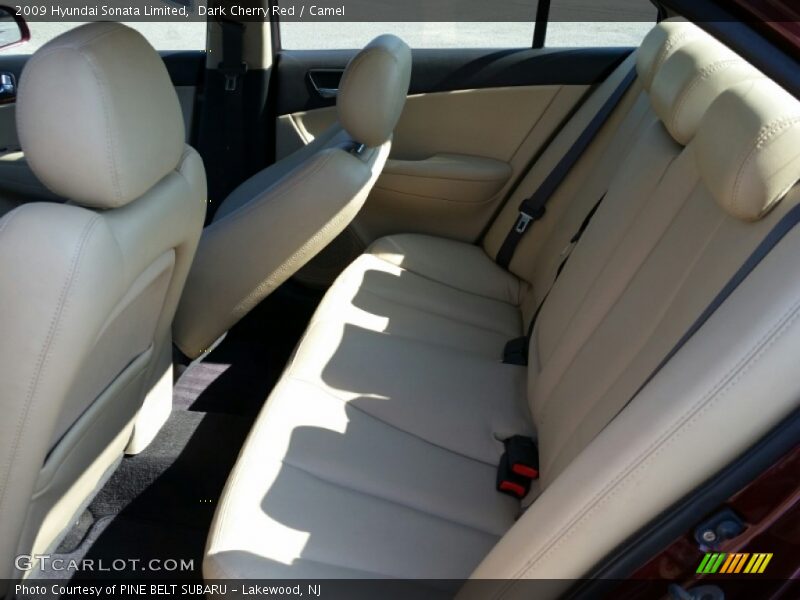 Dark Cherry Red / Camel 2009 Hyundai Sonata Limited