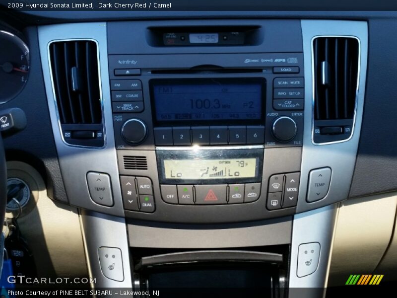 Dark Cherry Red / Camel 2009 Hyundai Sonata Limited