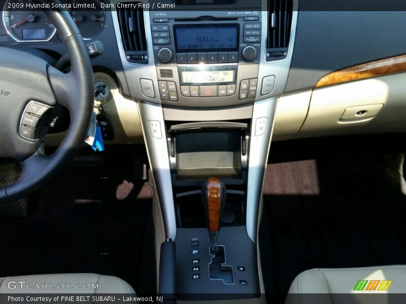 Dark Cherry Red / Camel 2009 Hyundai Sonata Limited