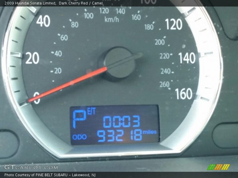 Dark Cherry Red / Camel 2009 Hyundai Sonata Limited