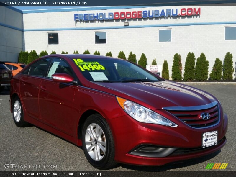 Venetian Red / Gray 2014 Hyundai Sonata GLS