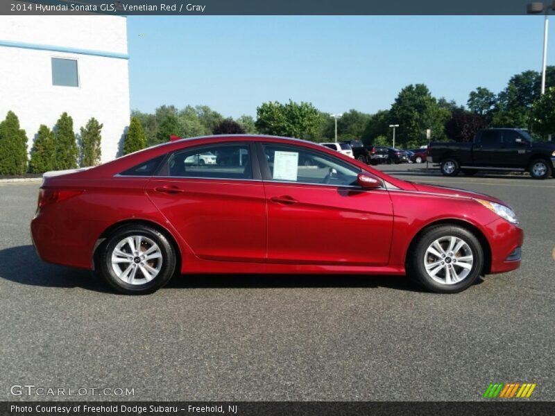 Venetian Red / Gray 2014 Hyundai Sonata GLS