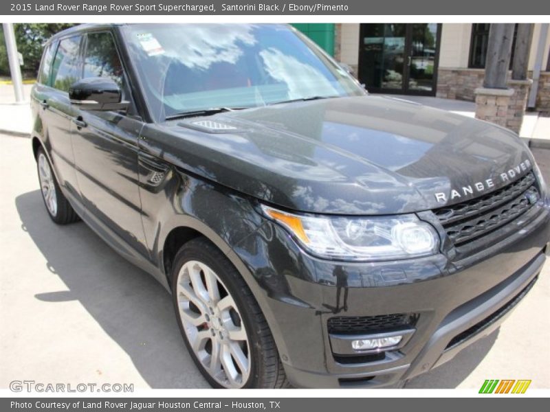 Santorini Black / Ebony/Pimento 2015 Land Rover Range Rover Sport Supercharged