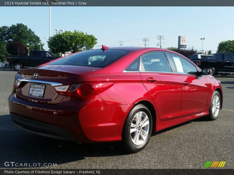 Venetian Red / Gray 2014 Hyundai Sonata GLS