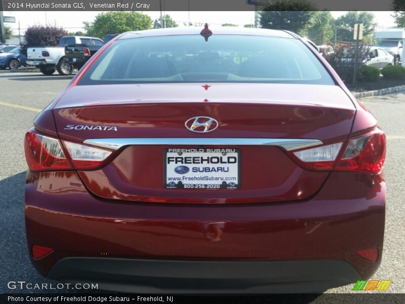 Venetian Red / Gray 2014 Hyundai Sonata GLS