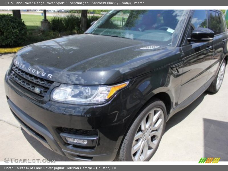 Santorini Black / Ebony/Pimento 2015 Land Rover Range Rover Sport Supercharged