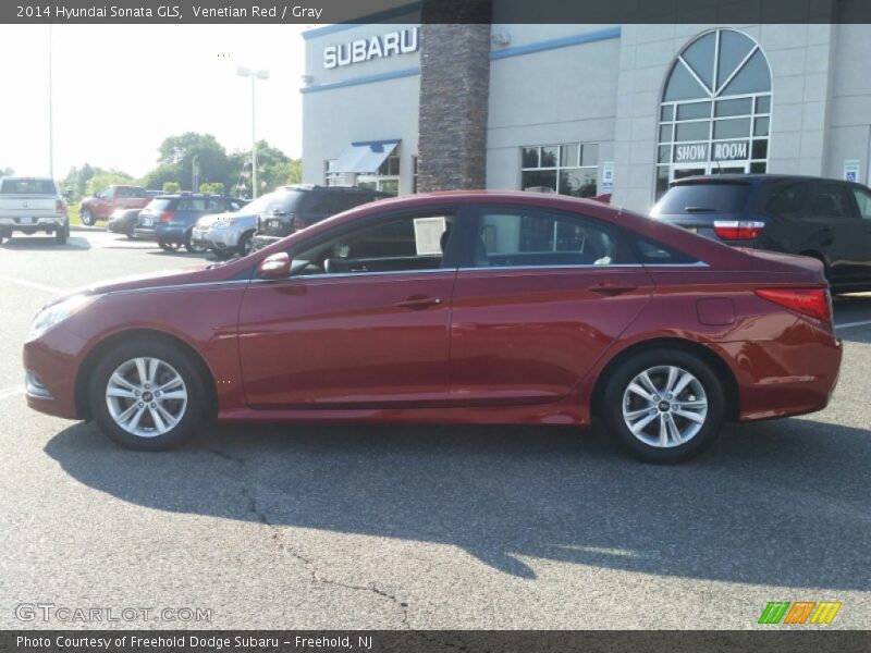 Venetian Red / Gray 2014 Hyundai Sonata GLS