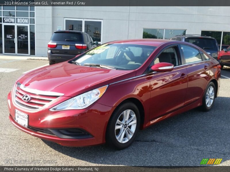 Venetian Red / Gray 2014 Hyundai Sonata GLS