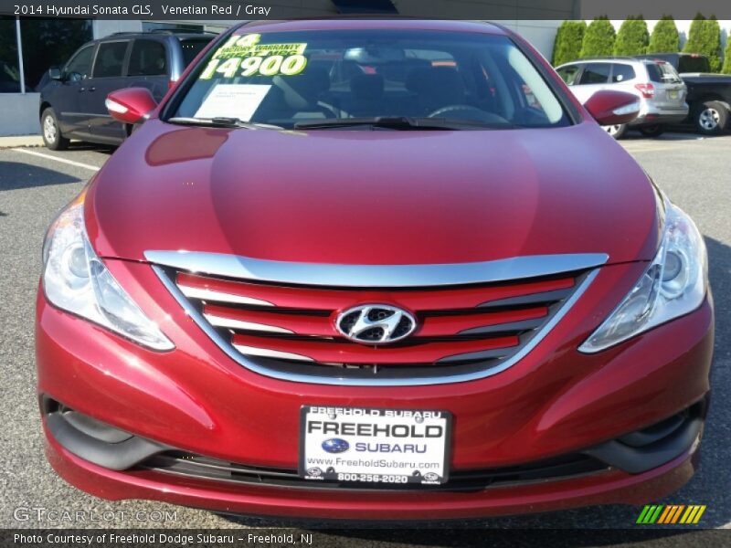 Venetian Red / Gray 2014 Hyundai Sonata GLS