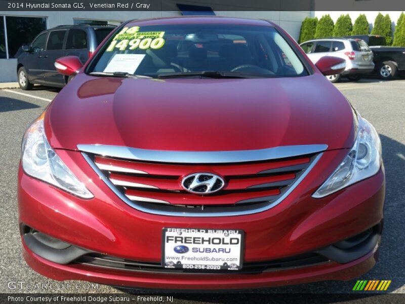 Venetian Red / Gray 2014 Hyundai Sonata GLS