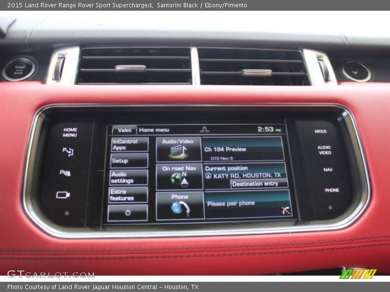 Santorini Black / Ebony/Pimento 2015 Land Rover Range Rover Sport Supercharged