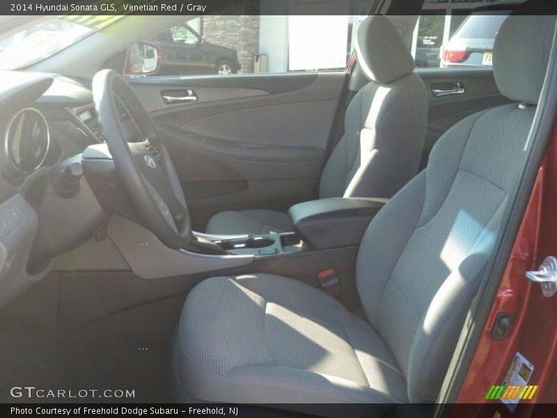 Venetian Red / Gray 2014 Hyundai Sonata GLS