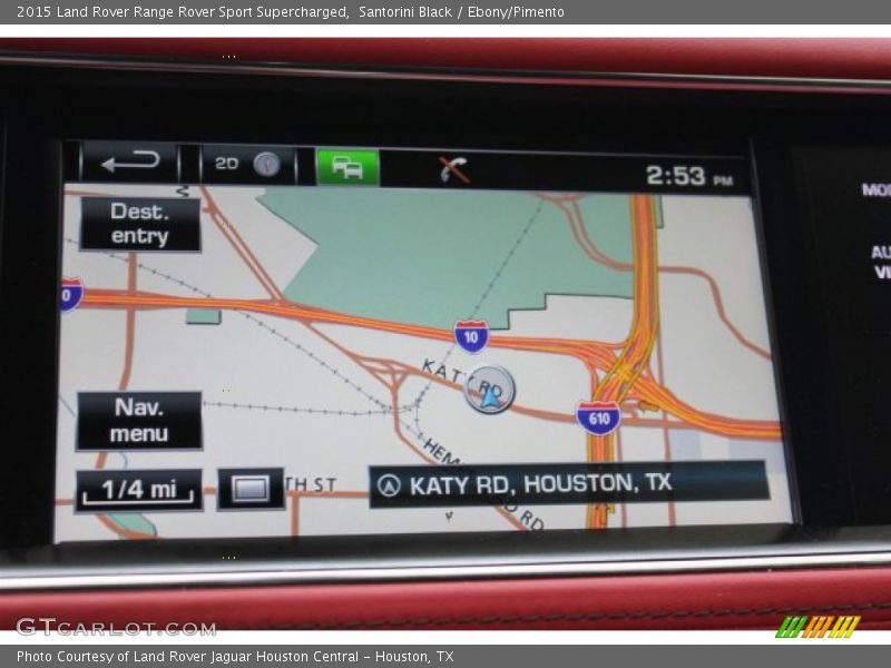 Santorini Black / Ebony/Pimento 2015 Land Rover Range Rover Sport Supercharged