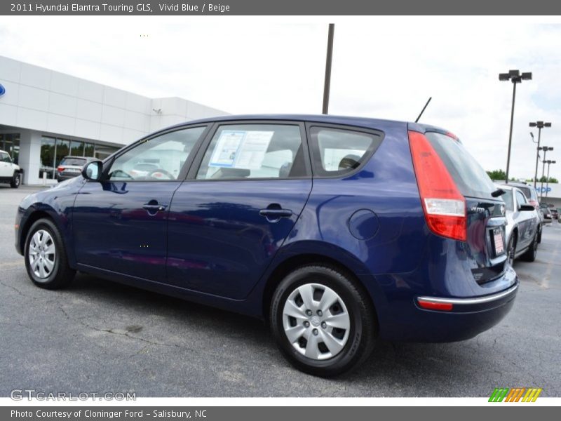 Vivid Blue / Beige 2011 Hyundai Elantra Touring GLS