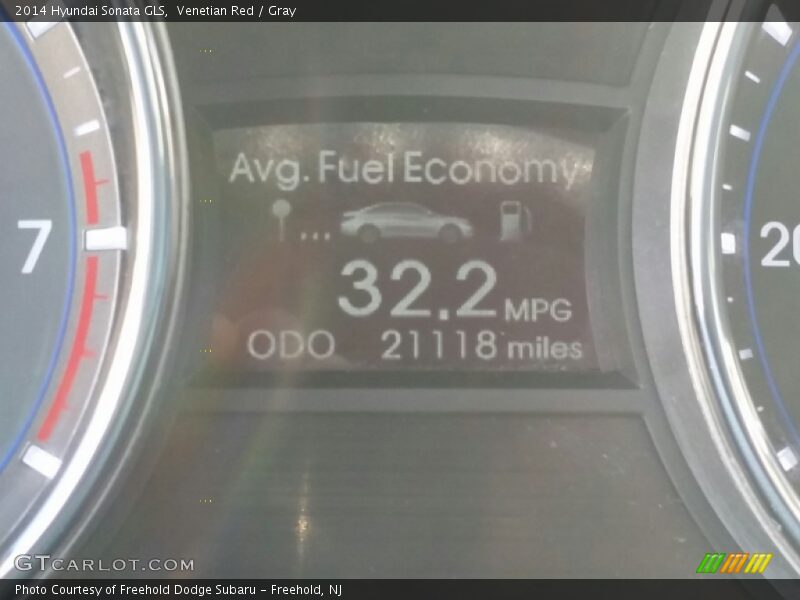 Venetian Red / Gray 2014 Hyundai Sonata GLS