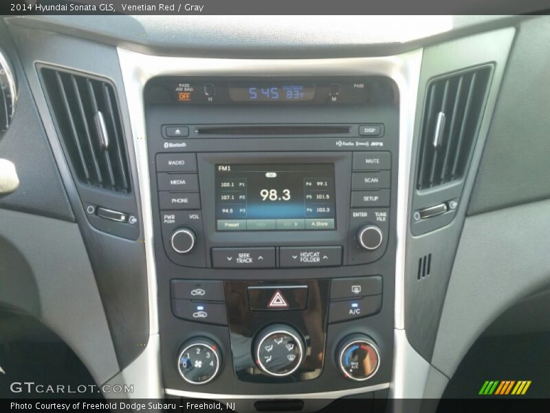 Venetian Red / Gray 2014 Hyundai Sonata GLS