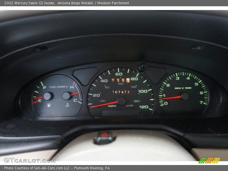 Arizona Beige Metallic / Medium Parchment 2002 Mercury Sable GS Sedan