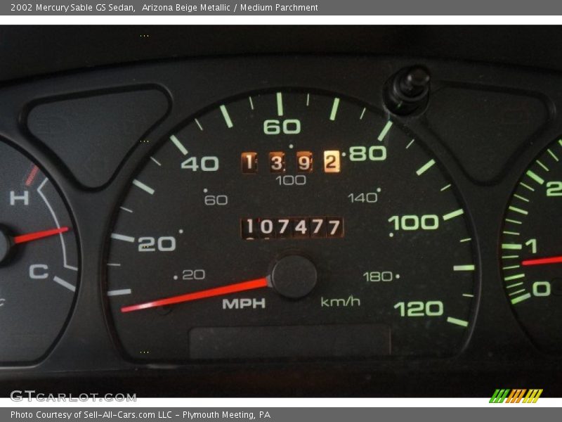 Arizona Beige Metallic / Medium Parchment 2002 Mercury Sable GS Sedan