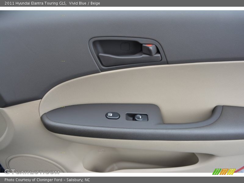 Vivid Blue / Beige 2011 Hyundai Elantra Touring GLS