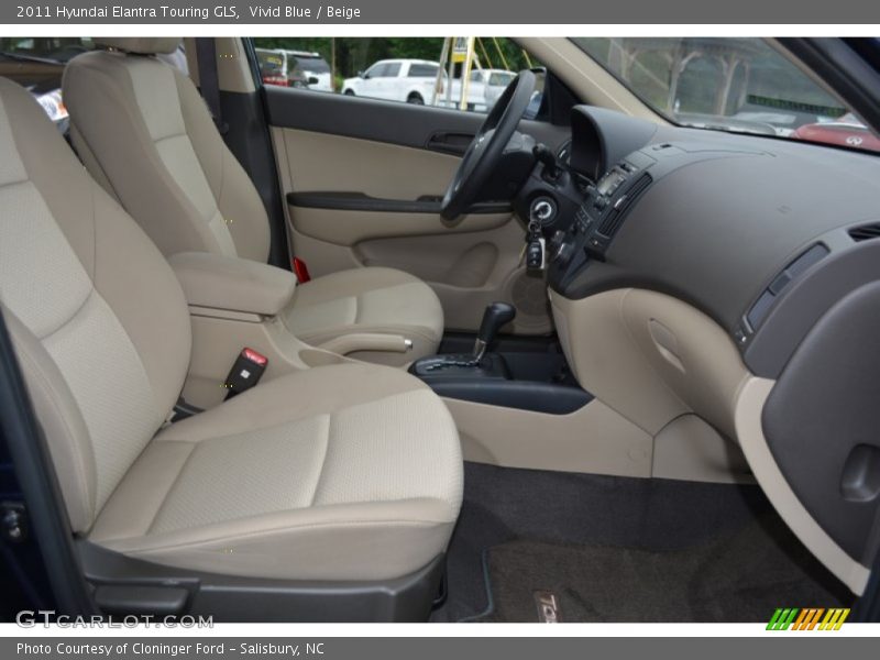 Vivid Blue / Beige 2011 Hyundai Elantra Touring GLS