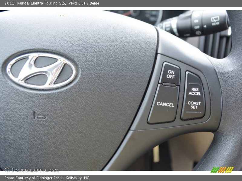 Vivid Blue / Beige 2011 Hyundai Elantra Touring GLS