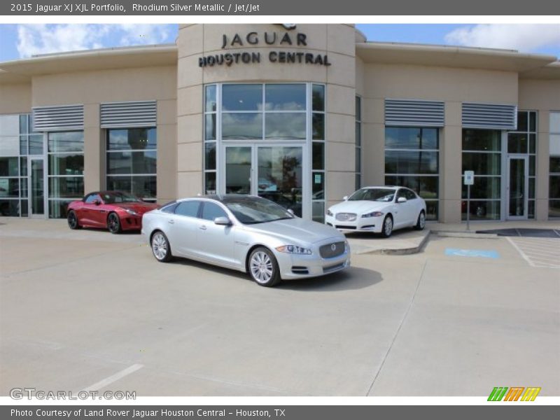 Rhodium Silver Metallic / Jet/Jet 2015 Jaguar XJ XJL Portfolio