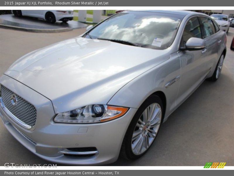 Rhodium Silver Metallic / Jet/Jet 2015 Jaguar XJ XJL Portfolio