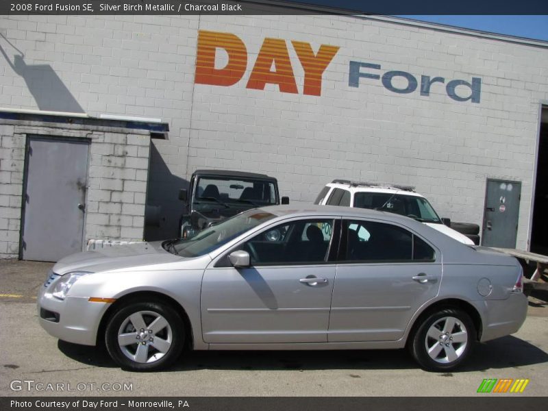 Silver Birch Metallic / Charcoal Black 2008 Ford Fusion SE