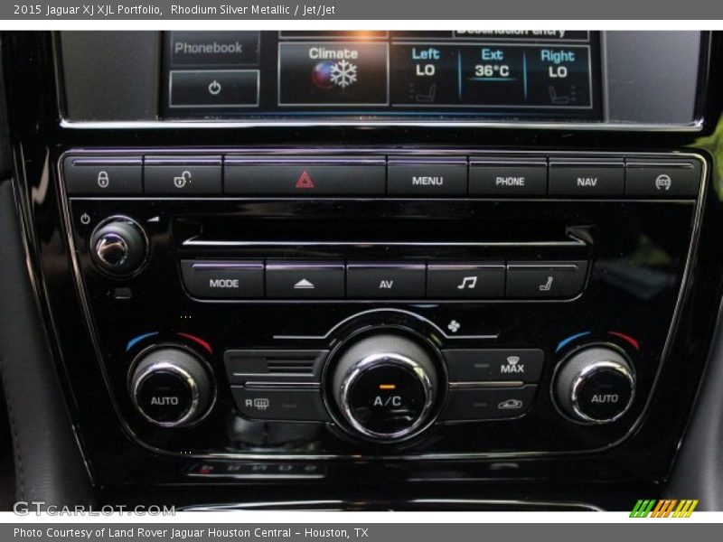 Rhodium Silver Metallic / Jet/Jet 2015 Jaguar XJ XJL Portfolio