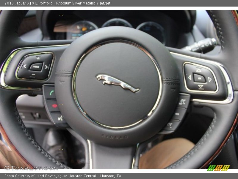 Rhodium Silver Metallic / Jet/Jet 2015 Jaguar XJ XJL Portfolio