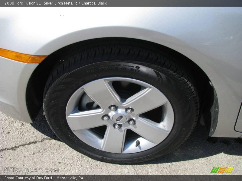 Silver Birch Metallic / Charcoal Black 2008 Ford Fusion SE