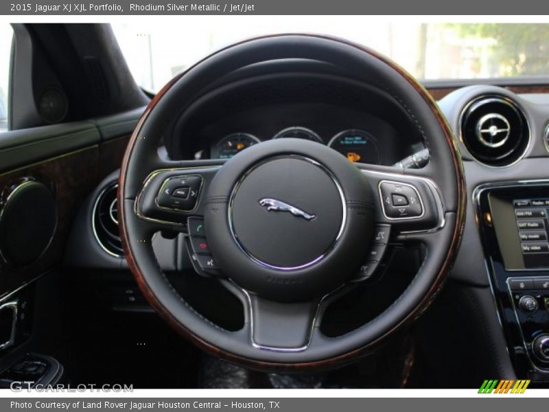 Rhodium Silver Metallic / Jet/Jet 2015 Jaguar XJ XJL Portfolio