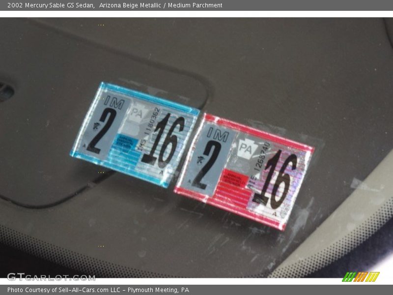 Arizona Beige Metallic / Medium Parchment 2002 Mercury Sable GS Sedan