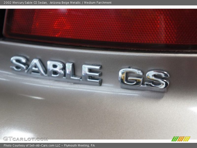 Arizona Beige Metallic / Medium Parchment 2002 Mercury Sable GS Sedan