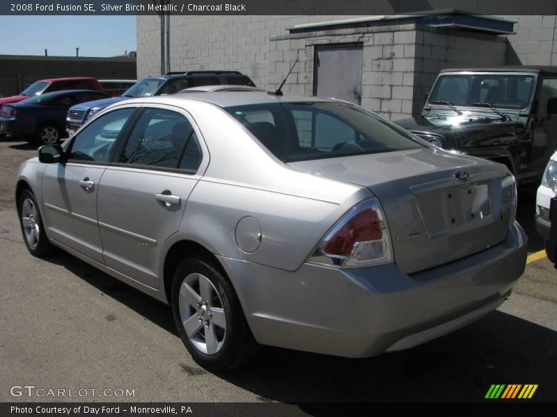 Silver Birch Metallic / Charcoal Black 2008 Ford Fusion SE