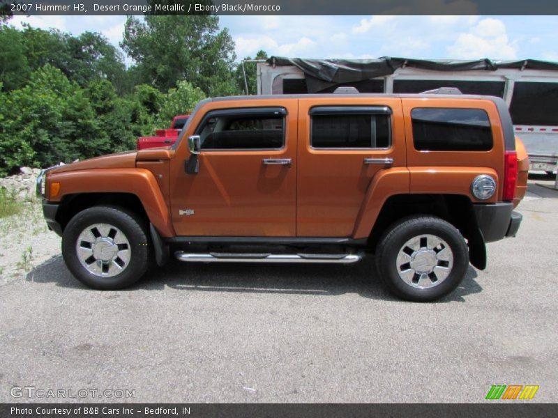 Desert Orange Metallic / Ebony Black/Morocco 2007 Hummer H3