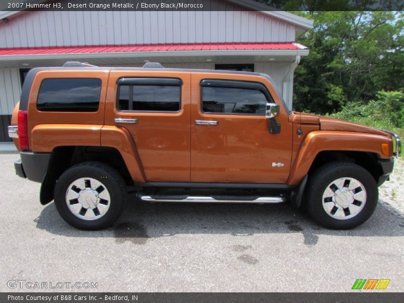 Desert Orange Metallic / Ebony Black/Morocco 2007 Hummer H3